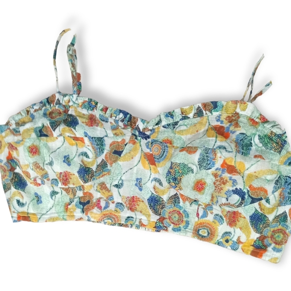 Anthropologie womens flower crop top XL - Picture 7 of 9